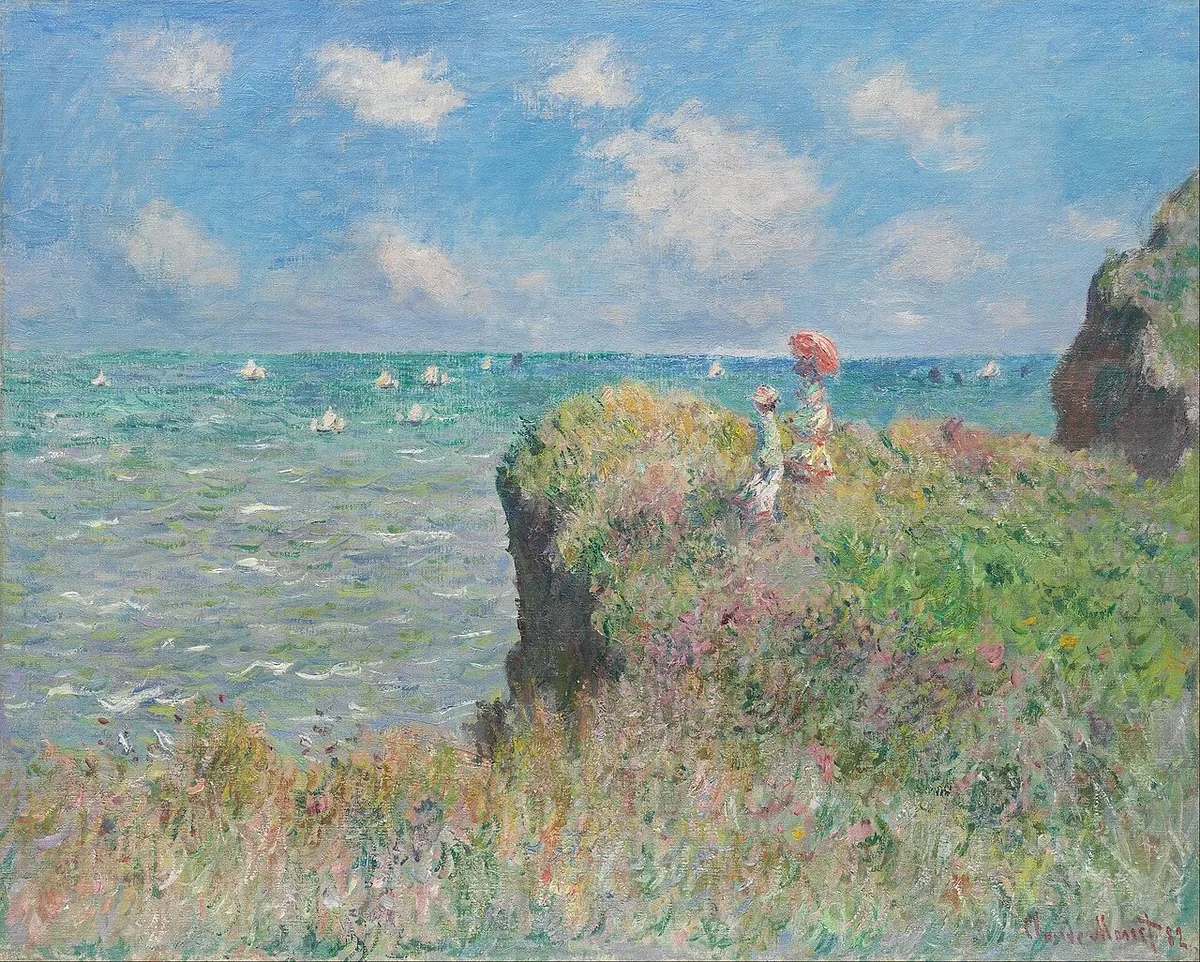Cliff Walk at Pourville — Rolled Canvas