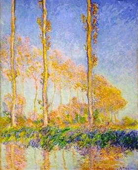 Poplars, Autumn — Rolled Canvas